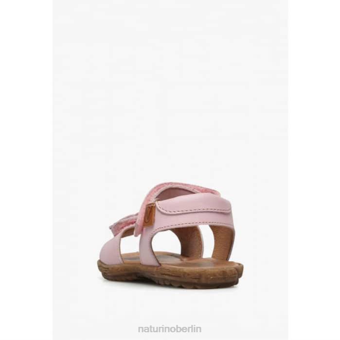 de Naturino Kinder Begonie Sandalen aus Nappaleder mit applizierten Blumen Rosa 822X229