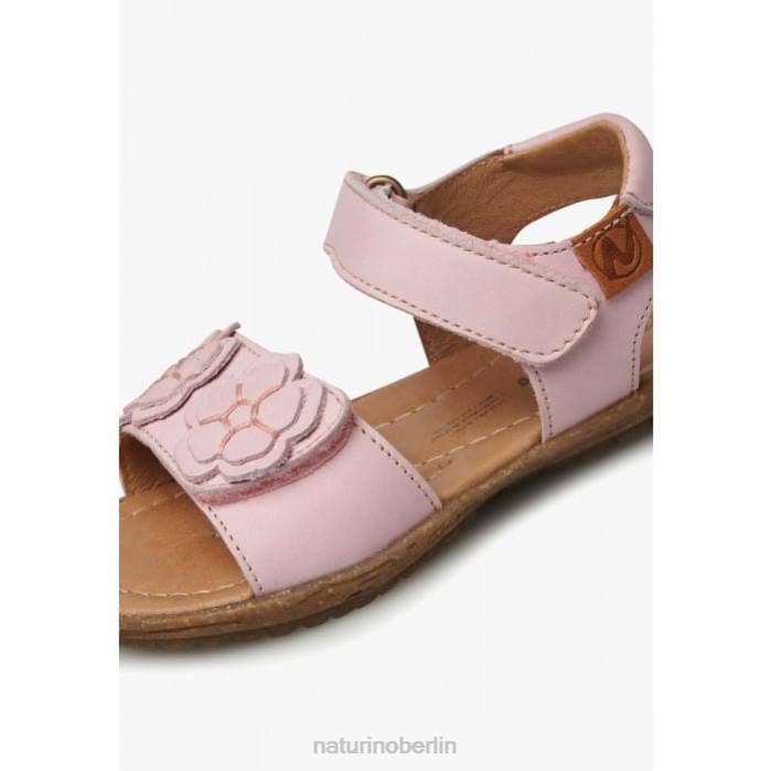 de Naturino Kinder Begonie Sandalen aus Nappaleder mit applizierten Blumen Rosa 822X229