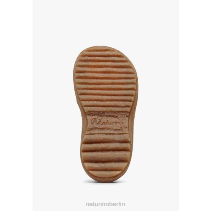 de Naturino Kinder Begonie Sandalen aus Nappaleder mit applizierten Blumen grün-rosa 822X248