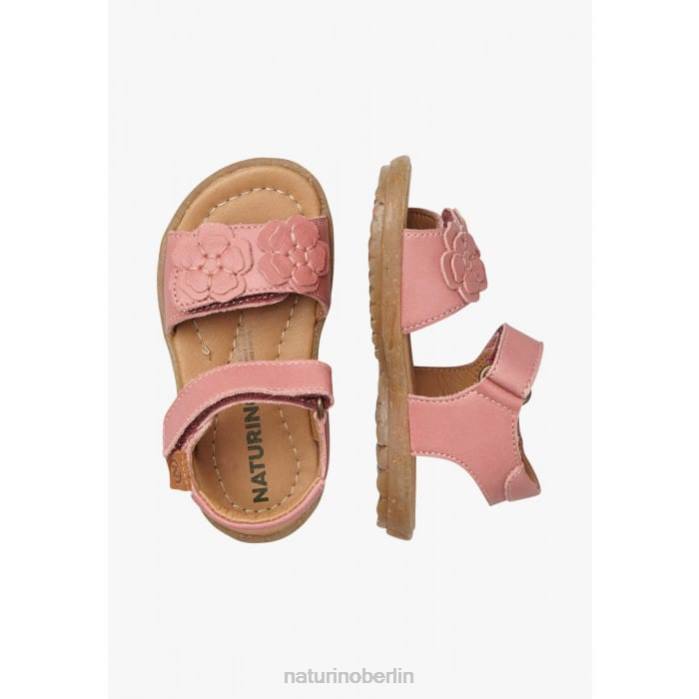 de Naturino Kinder Begonie Sandalen aus Nappaleder mit applizierten Blumen leuchtend rosa 822X231