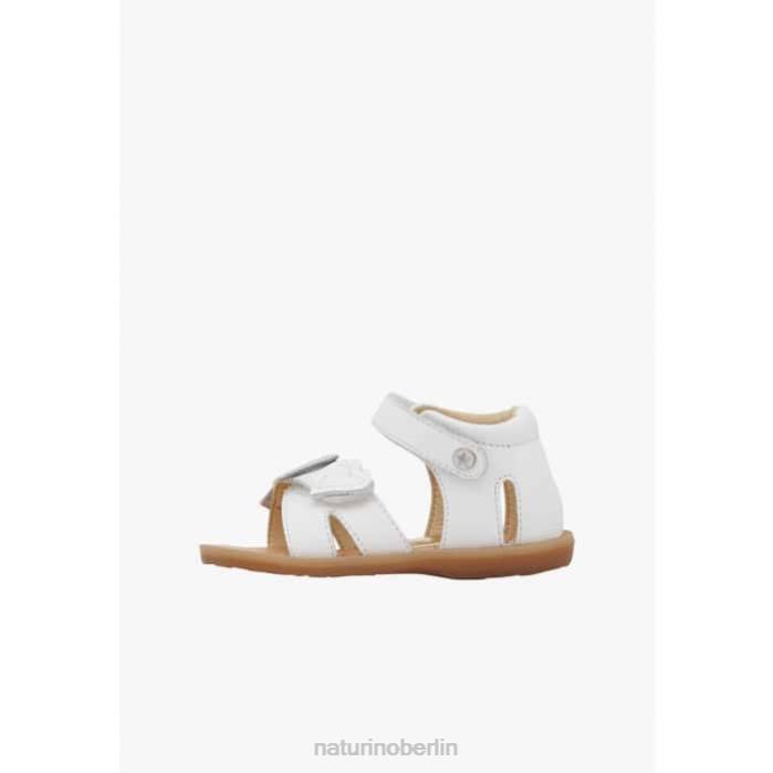 de Naturino Kinder Biene Ledersandalen Weiss 822X326