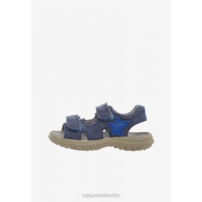 de Naturino Kinder Dock Jeanssandalen mit Klettverschluss hellblau 822X544