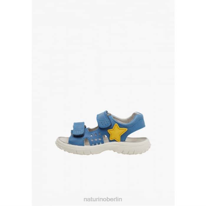 de Naturino Kinder Dock Ledersandalen mit Klettverschluss hellblau 822X542