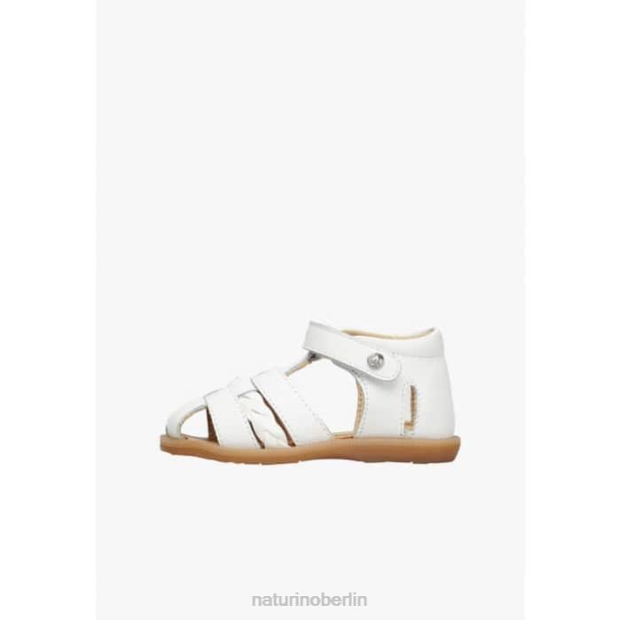 de Naturino Kinder Romeline Halboffene Ledersandalen Weiss 822X305
