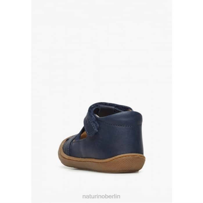 de Naturino Kinder langen halbgeschlossene Sandalen mit elastischem Einsatz Marine 822X597