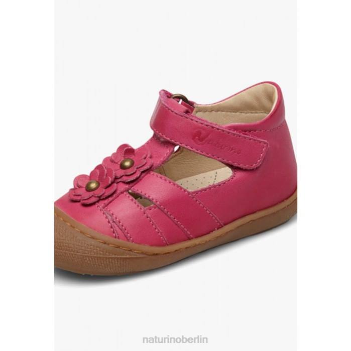 de Naturino Kinder maggy halbgeschlossene Sandalen mit applizierten Blumen Fuchsie 822X595