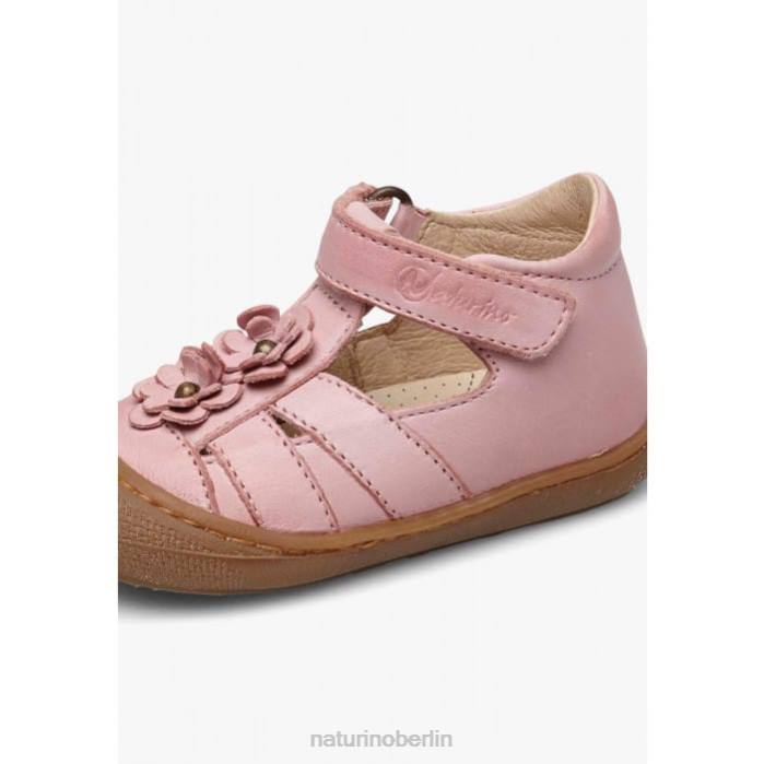 de Naturino Kinder maggy halbgeschlossene Sandalen mit applizierten Blumen Rosa 822X596