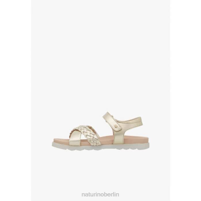 de Naturino Kinder rostrot Sandale mit geflochtenen Riemen Platin 822X551