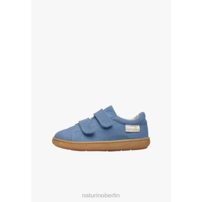 de Naturino Kinder Arbia vl Bio Sneakers aus Bio-Stoff hellblau 822X23