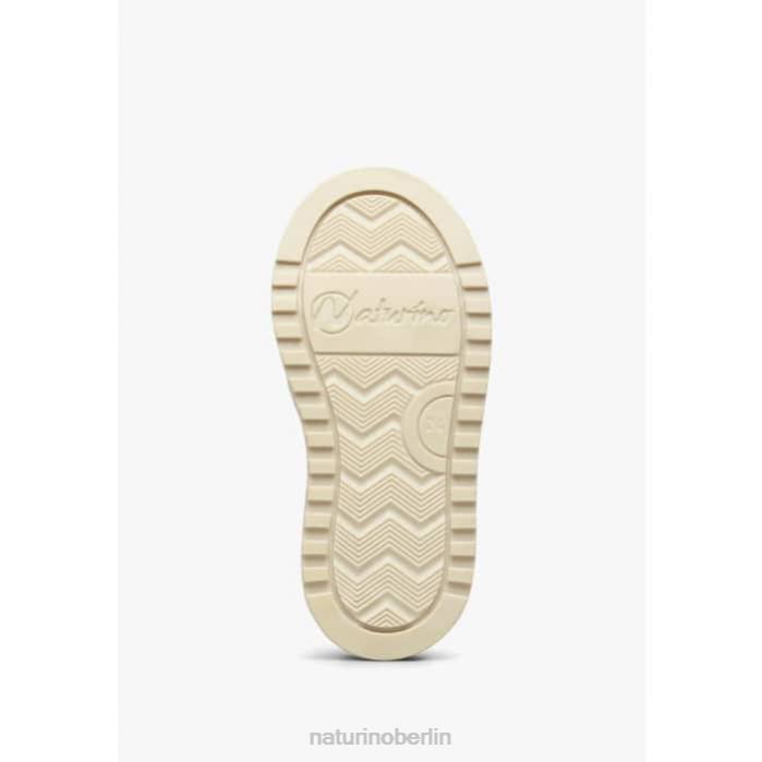 de Naturino Kinder Ariton vl. Sneakers aus Leder und Stoff Grau Blau 822X409