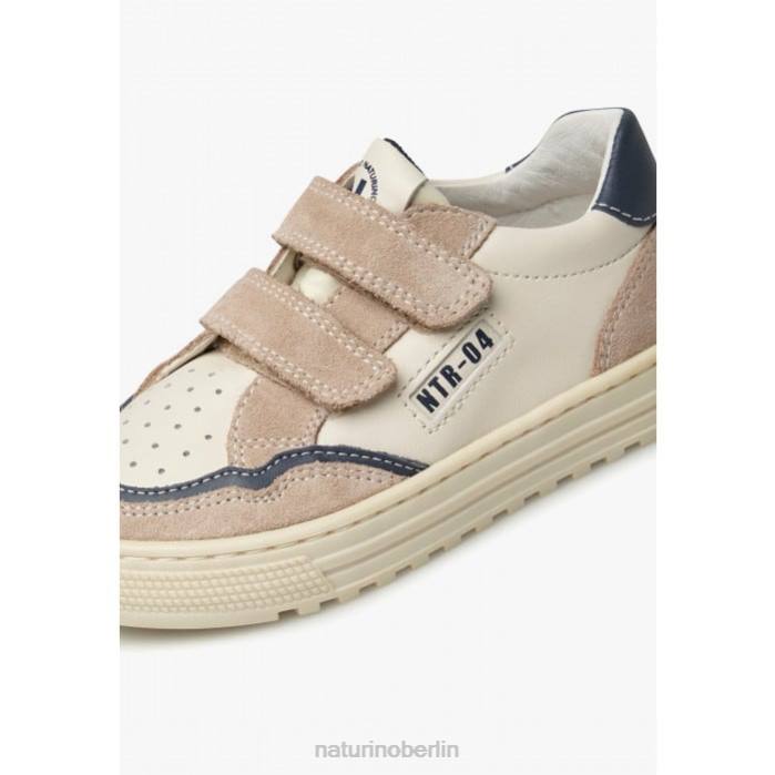 de Naturino Kinder Ariton vl. Sneakers aus Leder und Wildleder beige-weiß 822X495