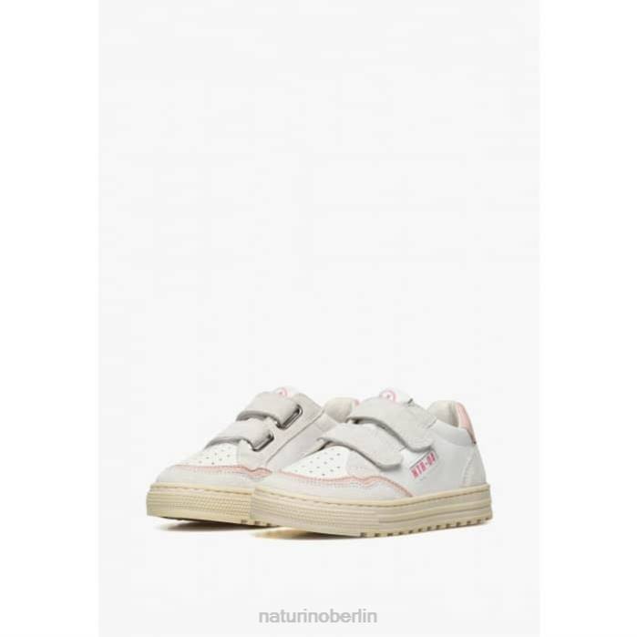 de Naturino Kinder Ariton vl. Sneakers aus Leder und Wildleder weiß-rosa 822X377