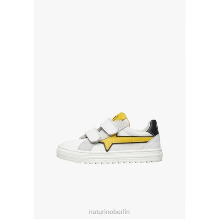 de Naturino Kinder Blitz vl. Sneakers aus Leder und Stoff Weiss 822X483