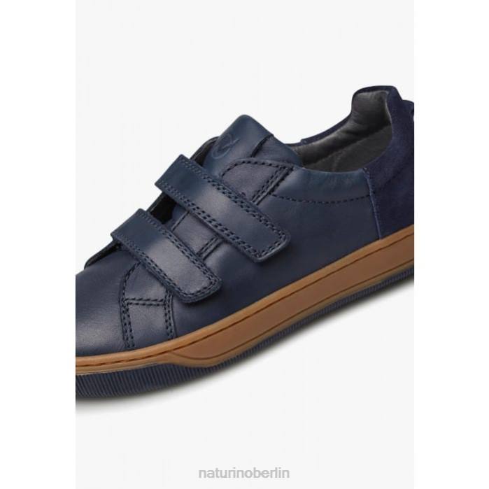 de Naturino Kinder Caleb vl Sneakers aus Nappaleder und Wildleder Marine 822X435