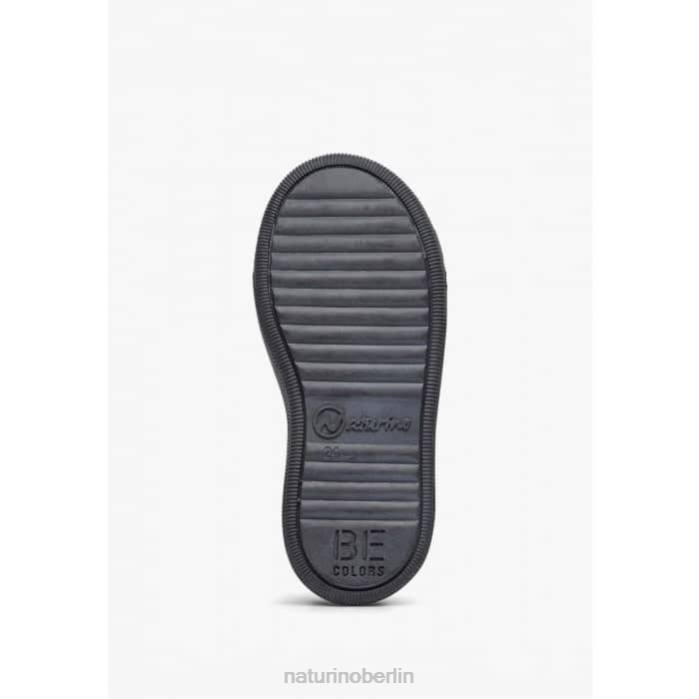 de Naturino Kinder Caleb vl Sneakers aus Nappaleder und Wildleder Schwarz 822X523