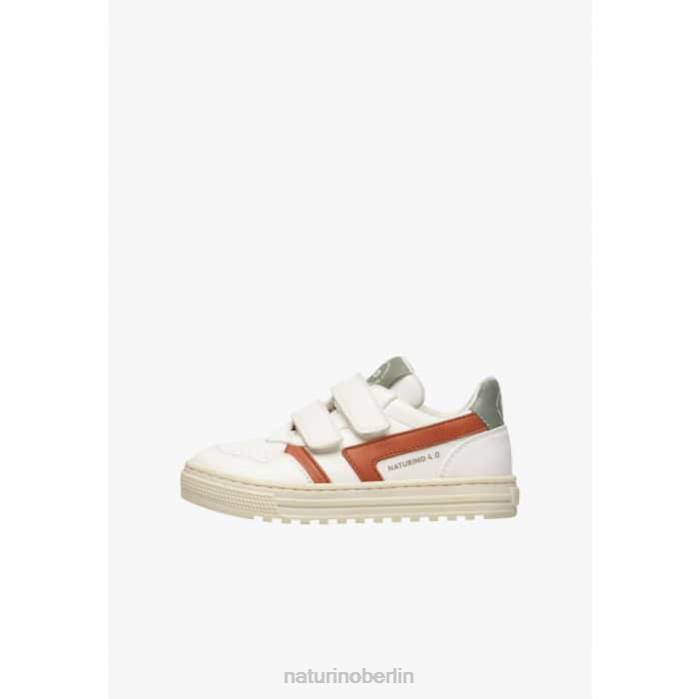 de Naturino Kinder Ceonia vl. Turnschuhe aus Kunstleder weiß Rot 822X50