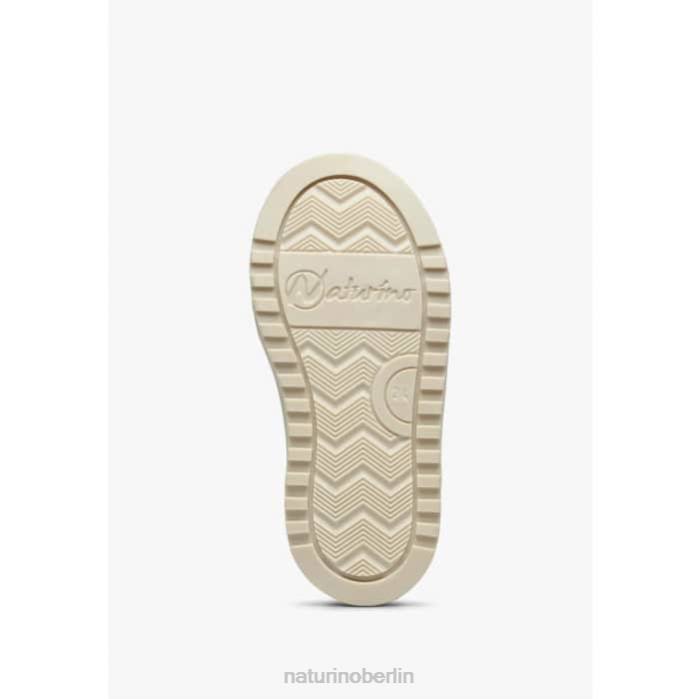 de Naturino Kinder Ceonia vl. Turnschuhe aus Kunstleder weiß schwarz 822X49