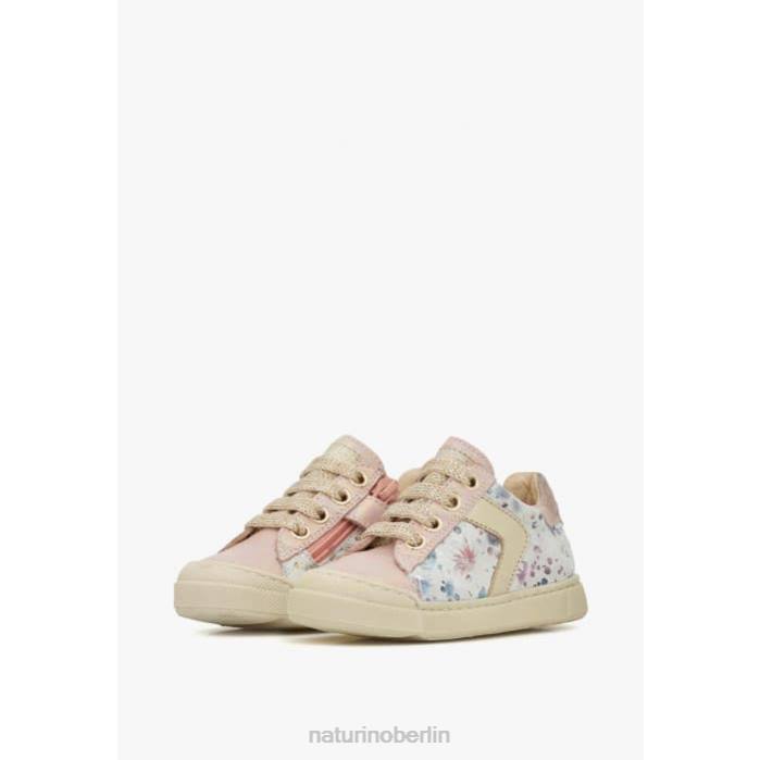 de Naturino Kinder Clarendon-Reißverschluss Sneakers aus Leder und Wildleder Rosa 822X411