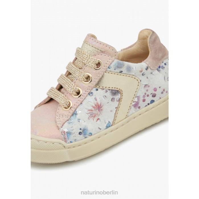 de Naturino Kinder Clarendon-Reißverschluss Sneakers aus Leder und Wildleder Rosa 822X411