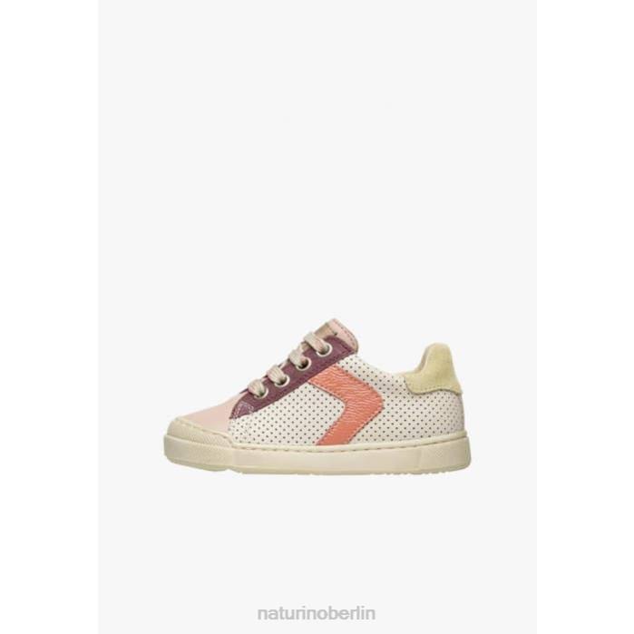 de Naturino Kinder Clarendon-Reißverschluss Sneakers aus Leder und Wildleder puderrosa-creme 822X503