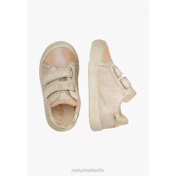 de Naturino Kinder Clarendon vl Sneakers aus Leder und Wildleder Puderrosa-Platin 822X440