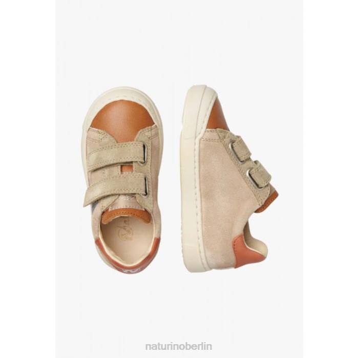 de Naturino Kinder Clarendon vl Sneakers aus Leder und Wildleder braun-taubengrau 822X455