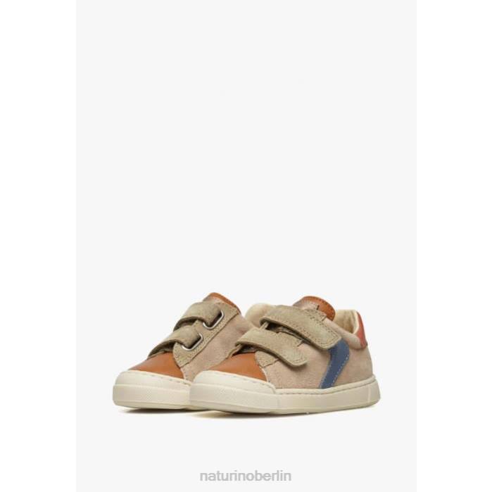 de Naturino Kinder Clarendon vl Sneakers aus Leder und Wildleder braun-taubengrau 822X455