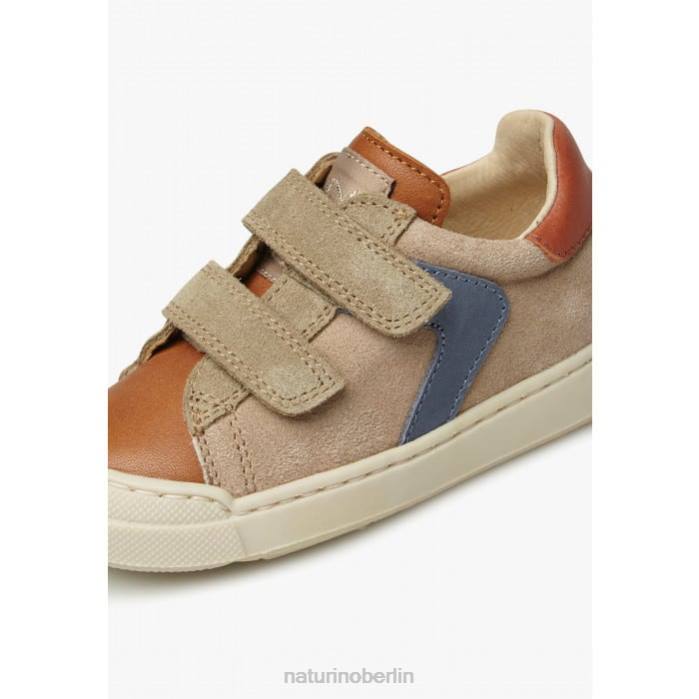 de Naturino Kinder Clarendon vl Sneakers aus Leder und Wildleder braun-taubengrau 822X455