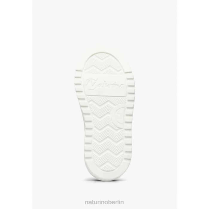 de Naturino Kinder Coris 2 Reißverschluss. Sneakers aus Leder und Stoff himmelblau-silber 822X402