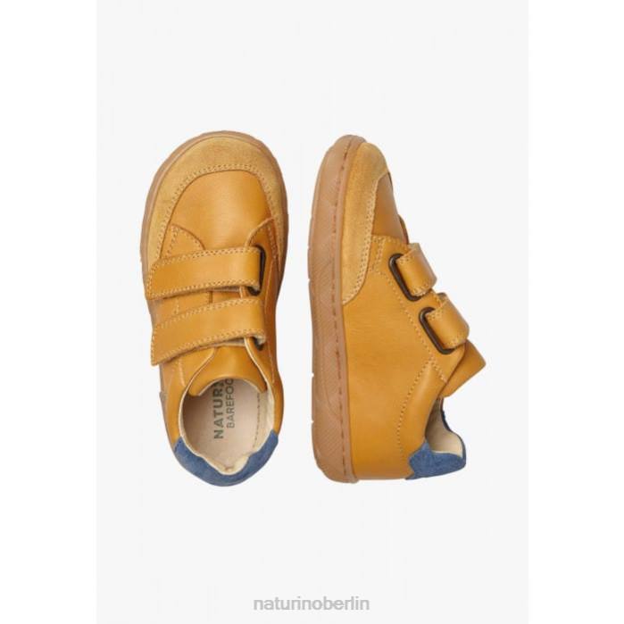 de Naturino Kinder Koalitos Sneakers aus Nappaleder und Wildleder Cognac 822X389