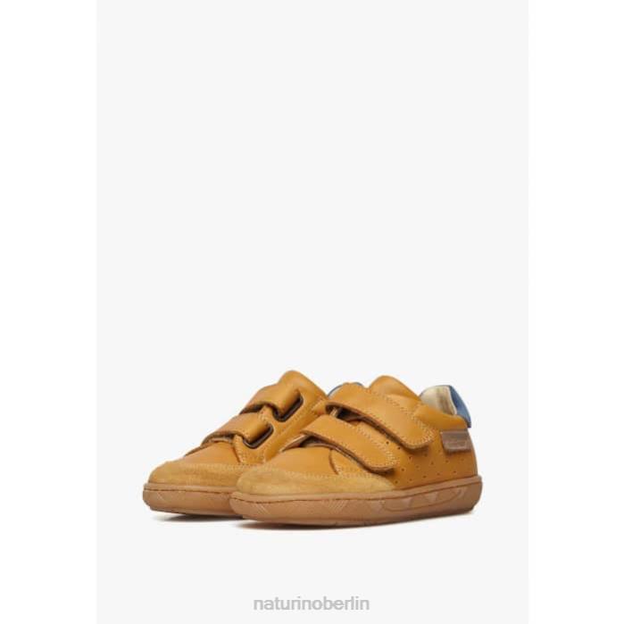 de Naturino Kinder Koalitos Sneakers aus Nappaleder und Wildleder Cognac 822X389