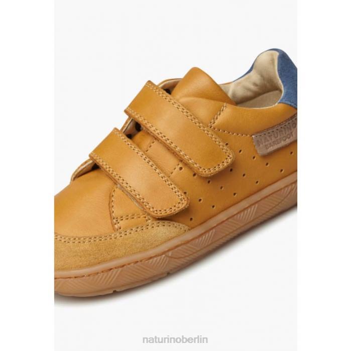 de Naturino Kinder Koalitos Sneakers aus Nappaleder und Wildleder Cognac 822X389