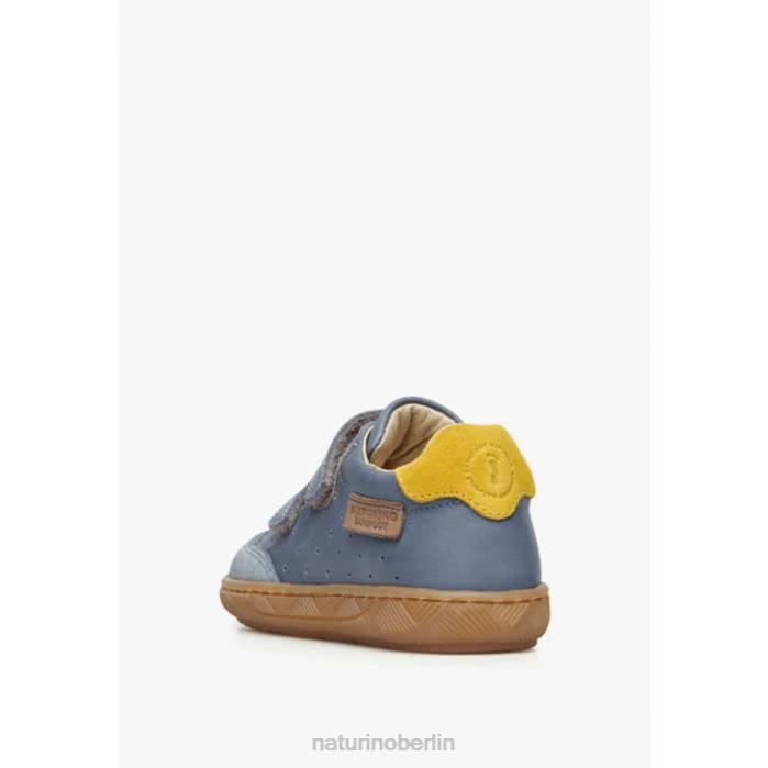 de Naturino Kinder Koalitos Sneakers aus Nappaleder und Wildleder hellblau 822X438