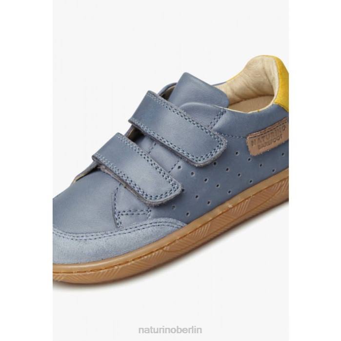 de Naturino Kinder Koalitos Sneakers aus Nappaleder und Wildleder hellblau 822X438