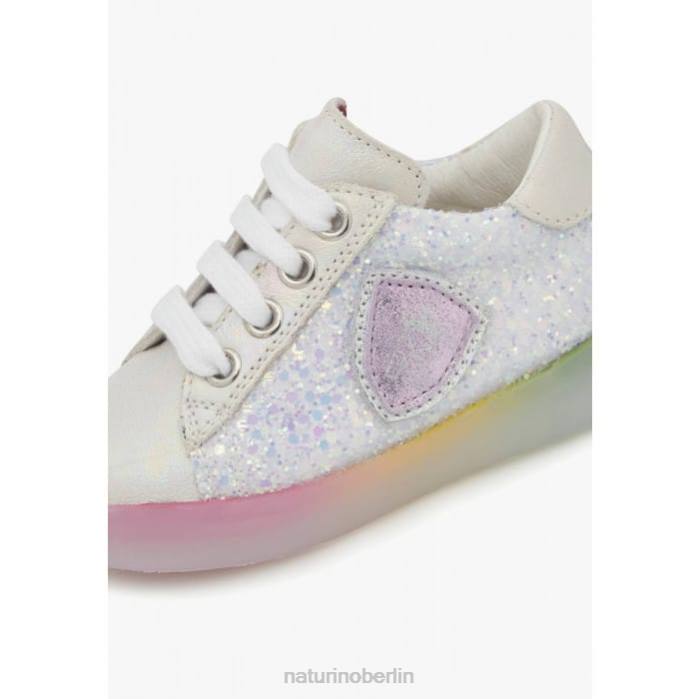 de Naturino Kinder Korey 2 Reißverschluss Ledersneaker Weiss 822X404