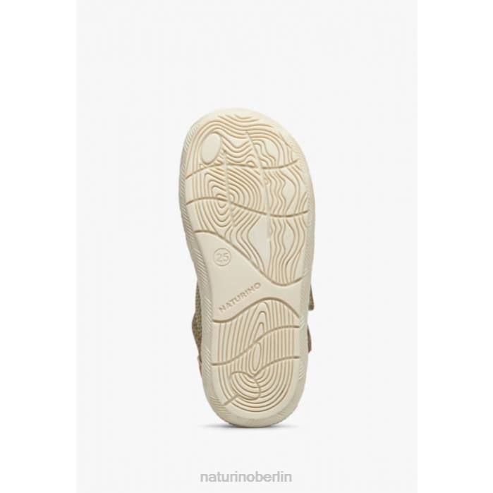 de Naturino Kinder Lilox vl Sneakers aus Wildleder und Stoff grau-orange 822X492