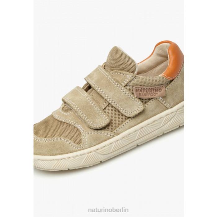 de Naturino Kinder Lilox vl Sneakers aus Wildleder und Stoff grau-orange 822X492