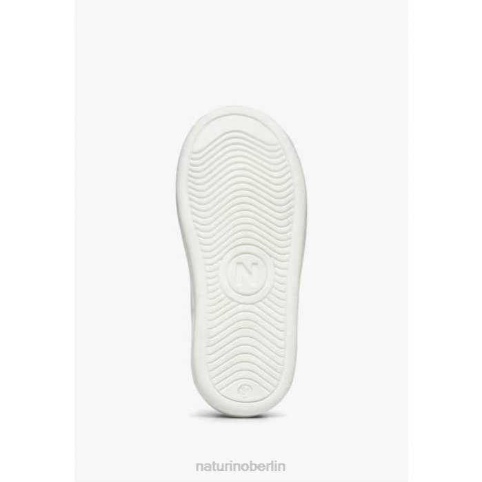 de Naturino Kinder Pinn-Reißverschluss. Sneakers aus Leder und Wildleder Weiss 822X391