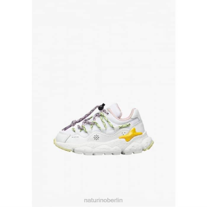 de Naturino Kinder Raikiri Junior. Sneakers aus Kunstleder und technischem Stoff Weiss 822X38