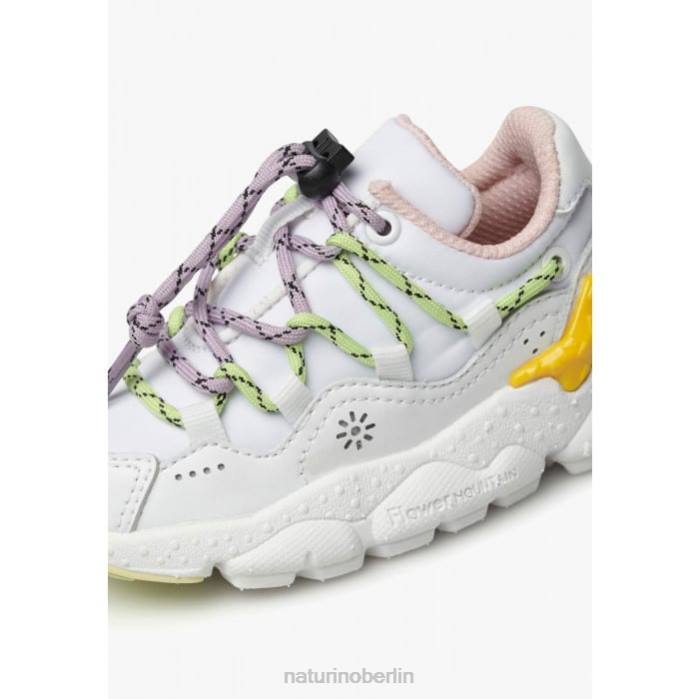 de Naturino Kinder Raikiri Junior. Sneakers aus Kunstleder und technischem Stoff Weiss 822X38