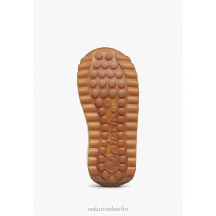 de Naturino Kinder Sammy 2 vl. Sneakers aus Leder und Stoff Beige 822X422