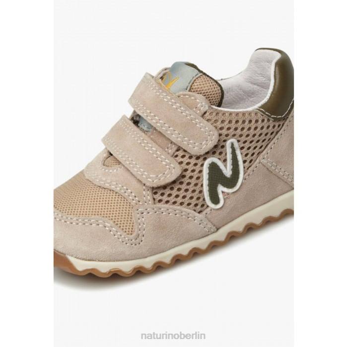de Naturino Kinder Sammy 2 vl. Sneakers aus Leder und Stoff Beige 822X422