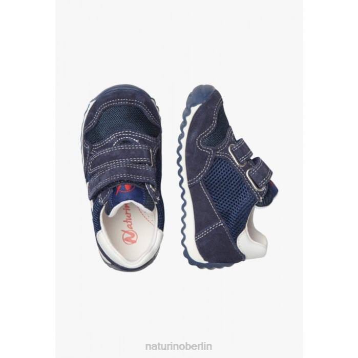 de Naturino Kinder Sammy 2 vl. Sneakers aus Leder und Stoff Marine 822X493