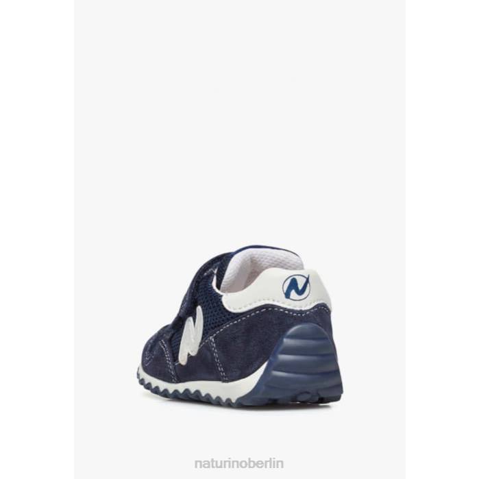 de Naturino Kinder Sammy 2 vl. Sneakers aus Leder und Stoff Marine 822X493