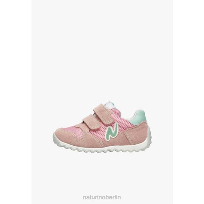 de Naturino Kinder Sammy 2 vl. Sneakers aus Leder und Stoff Rosa 822X428