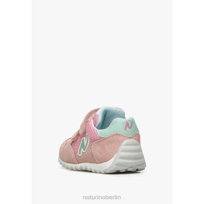 de Naturino Kinder Sammy 2 vl. Sneakers aus Leder und Stoff Rosa 822X428