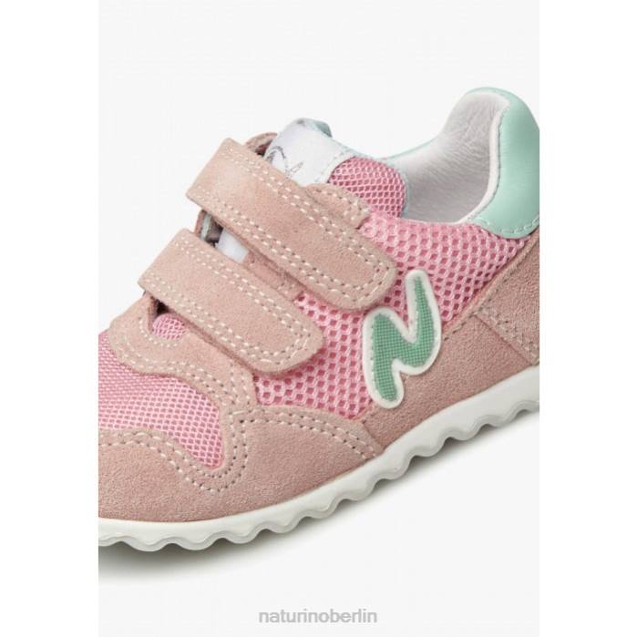 de Naturino Kinder Sammy 2 vl. Sneakers aus Leder und Stoff Rosa 822X428