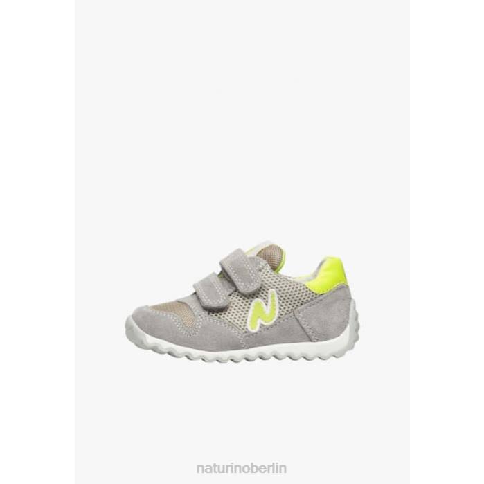 de Naturino Kinder Sammy 2 vl. Sneakers aus Leder und Stoff grau 822X454