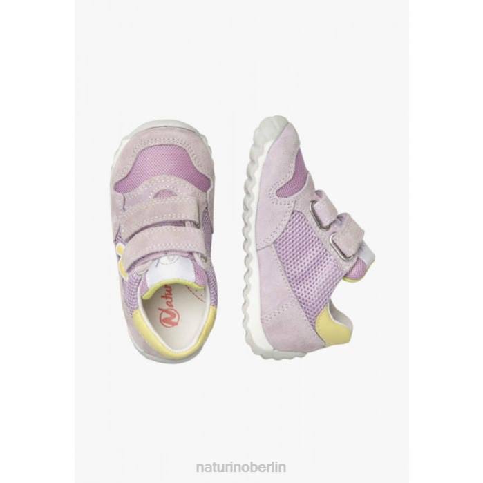 de Naturino Kinder Sammy 2 vl. Sneakers aus Leder und Stoff lila 822X372