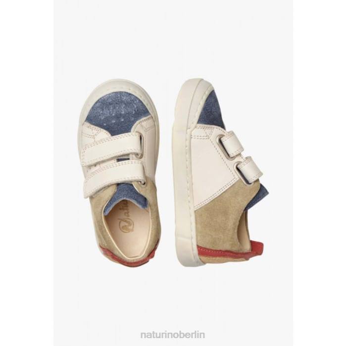 de Naturino Kinder Trajan vl Sneakers aus Leder und Wildleder blau-taubengrau 822X380